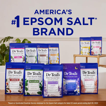Pure Epsom Salt, Melatonin Sleep Soak with Essential Oil Blend, 3 Pound (Pack of 4)